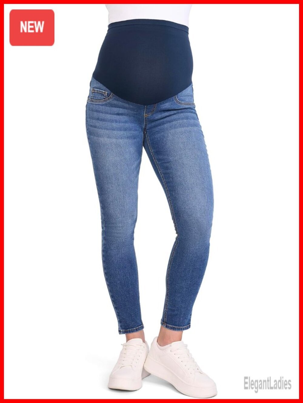 Super Stretch Secret Fit Over The Belly Skinny Maternity Jeans